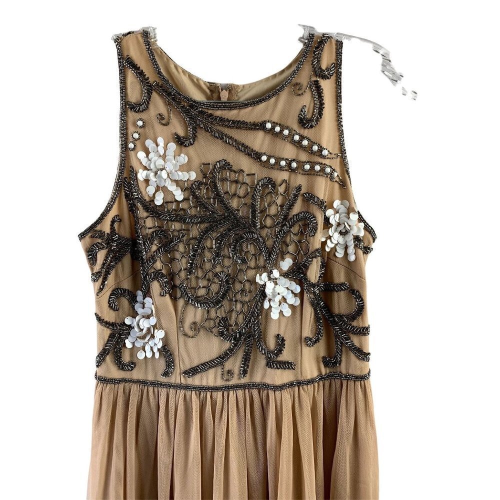 Gianni Bini Women's Formal Tan Dress - Picture 3 of 8